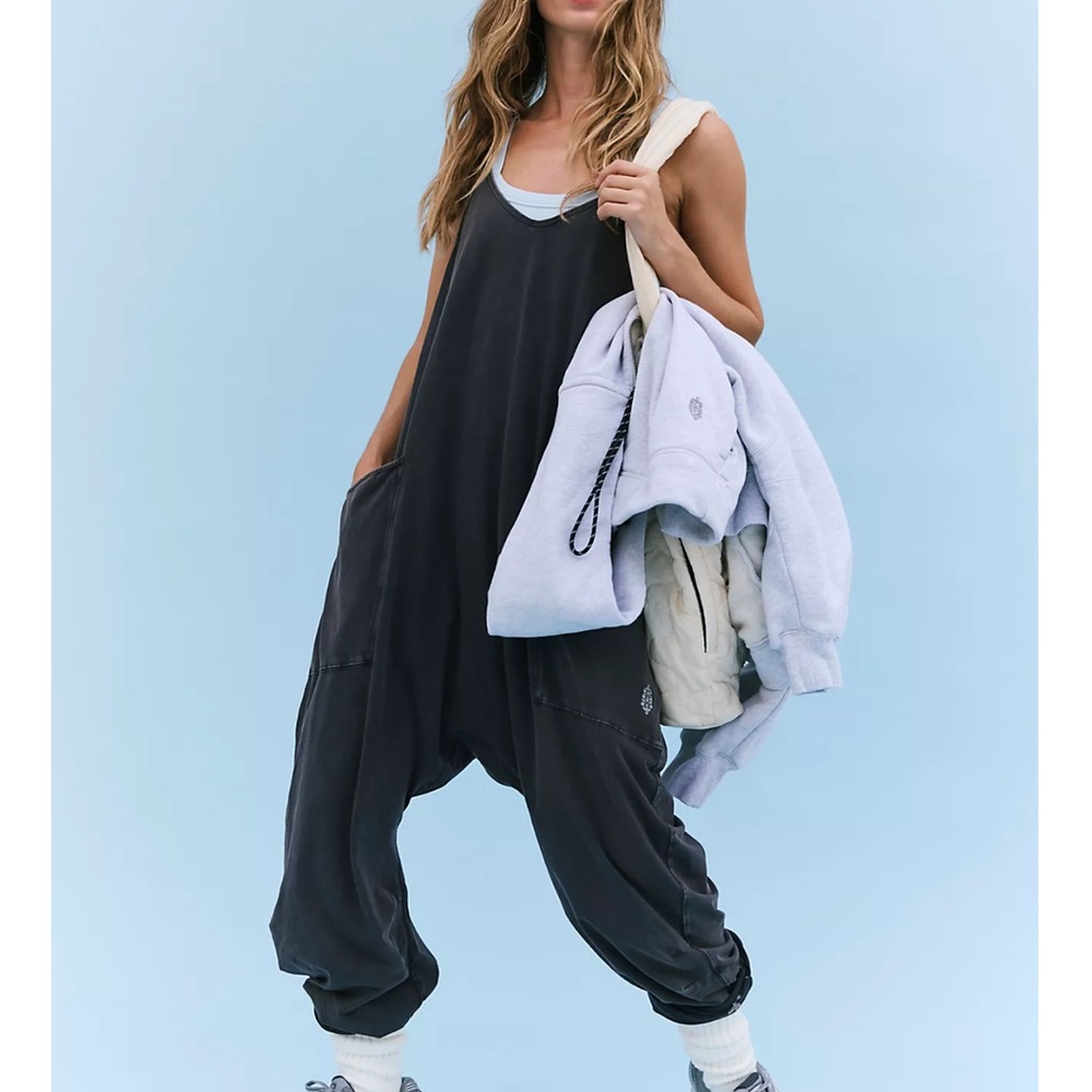 Free People washed black Jumpsuit